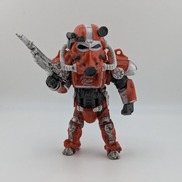 Loot Crate Fallout Nuka Cola Red Power Armor Figure – (Base Missing) - Picture 1 of 4